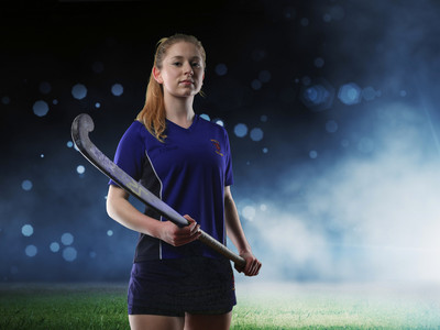 Hockey Player Portrait