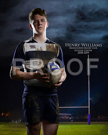 Single rugby player